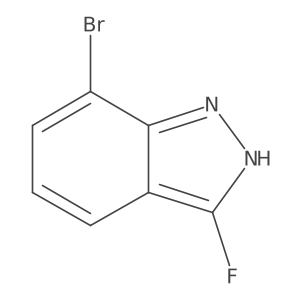 7-Bromo-3-fluoro-1H-indazole结构式