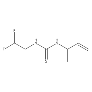 1-(But-3-en-2-yl)-3-(2,2-difluoroethyl)thiourea Structure