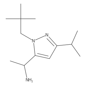 (1S)-1-[1-(2,2-dimethylpropyl)-3-(propan-2-yl)-1H-pyrazol-5-yl]ethan-1-amine Structure