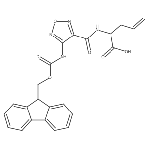 2-{[4-({[(9H-fluoren-9-yl)methoxy]carbonyl}amino)-1,2,5-oxadiazol-3-yl]formamido}pent-4-enoic acid Structure