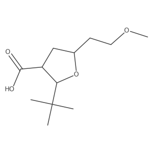2-Tert-butyl-5-(2-methoxyethyl)oxolane-3-carboxylic acid结构式