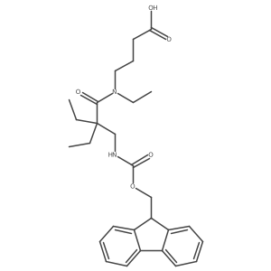 4-{N,2-diethyl-2-[({[(9H-fluoren-9-yl)methoxy]carbonyl}amino)methyl]butanamido}butanoic acid Structure
