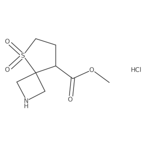 Methyl 5-Thia-2-Azaspiro[3.4]Octane-8-Carboxylate 5,5-Dioxide Hydrochloride Structure