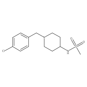 N-{1-[(4-chlorophenyl)methyl]piperidin-4-yl}methanesulfonamide结构式