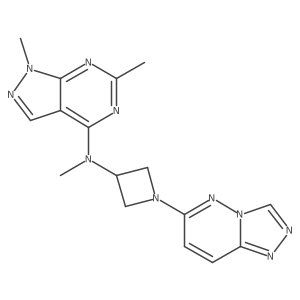 N-{1,6-dimethyl-1H-pyrazolo[3,4-d]pyrimidin-4-yl}-N-methyl-1-{[1,2,4]triazolo[4,3-b]pyridazin-6-yl}azetidin-3-amine结构式