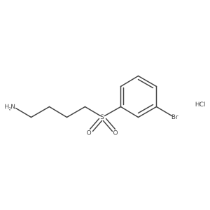 4-(3-Bromobenzenesulfonyl)-butylamine hydrochloride结构式
