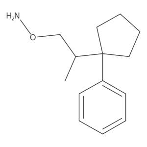O-[2-(1-phenylcyclopentyl)propyl]hydroxylamine结构式
