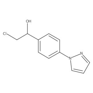 2-chloro-1-[4-(1H-pyrazol-1-yl)phenyl]ethan-1-ol Structure