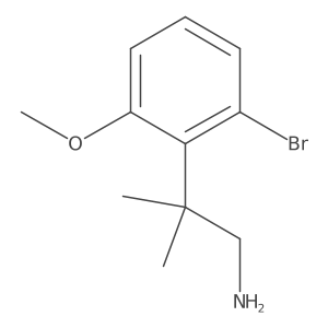 2-(2-Bromo-6-methoxyphenyl)-2-methylpropan-1-amine结构式