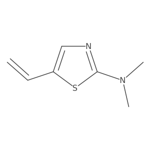 5-ethenyl-N,N-dimethyl-1,3-thiazol-2-amine结构式