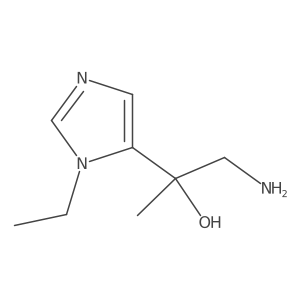 1-amino-2-(1-ethyl-1H-imidazol-5-yl)propan-2-ol Structure