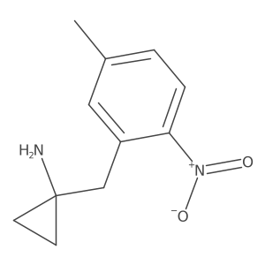 1-[(5-Methyl-2-nitrophenyl)methyl]cyclopropan-1-amine结构式