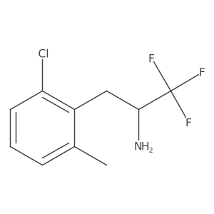 3-(2-Chloro-6-methylphenyl)-1,1,1-trifluoropropan-2-amine Structure