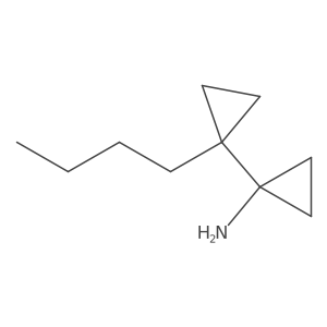1-(1-Butylcyclopropyl)cyclopropan-1-amine结构式