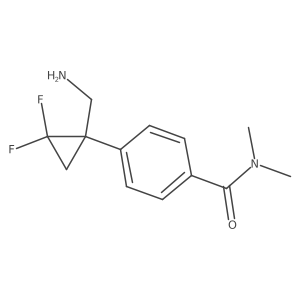 4-[1-(aminomethyl)-2,2-difluorocyclopropyl]-N,N-dimethylbenzamide Structure