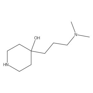 4-[3-(Dimethylamino)propyl]piperidin-4-ol结构式