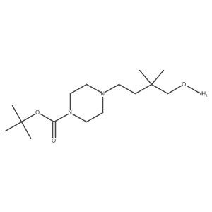 Tert-butyl 4-[4-(aminooxy)-3,3-dimethylbutyl]piperazine-1-carboxylate Structure