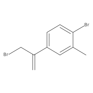 1-Bromo-4-(3-bromoprop-1-en-2-yl)-2-methylbenzene Structure
