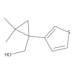 [2,2-Dimethyl-1-(thiophen-3-yl)cyclopropyl]methanol Structure