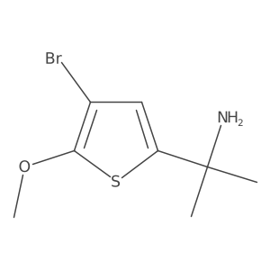 2-(4-Bromo-5-methoxythiophen-2-yl)propan-2-amine结构式