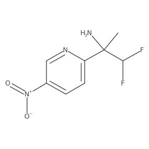 1,1-Difluoro-2-(5-nitropyridin-2-yl)propan-2-amine结构式