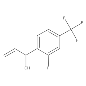 1-[2-Fluoro-4-(trifluoromethyl)phenyl]prop-2-en-1-ol Structure