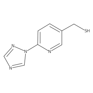 [6-(1H-1,2,4-triazol-1-yl)pyridin-3-yl]methanethiol Structure