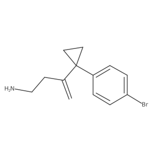 3-[1-(4-Bromophenyl)cyclopropyl]but-3-en-1-amine Structure