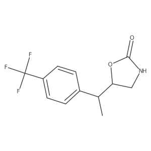 5-{1-[4-(Trifluoromethyl)phenyl]ethyl}-1,3-oxazolidin-2-one结构式