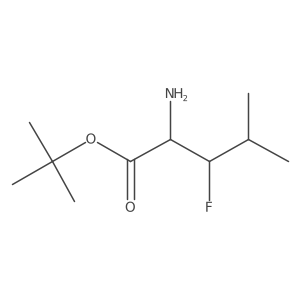 tert-Butyl (2R)-2-amino-3-fluoro-4-methylpentanoate Structure