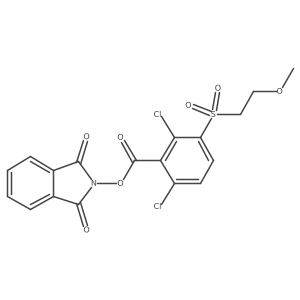 1,3-dioxo-2,3-dihydro-1H-isoindol-2-yl 2,6-dichloro-3-(2-methoxyethanesulfonyl)benzoate Structure