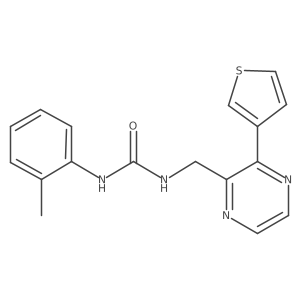 1-((3-(Thiophen-3-yl)pyrazin-2-yl)methyl)-3-(o-tolyl)urea Structure