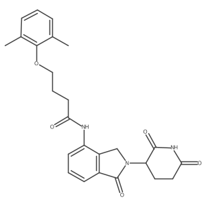 4-(2,6-dimethylphenoxy)-N-[2-(2,6-dioxopiperidin-3-yl)-1-oxo-3H-isoindol-4-yl]butanamide结构式