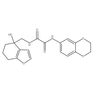 N1-(2,3-dihydrobenzo[b][1,4]dioxin-6-yl)-N2-((4-hydroxy-4,5,6,7-tetrahydrobenzofuran-4-yl)methyl)oxalamide结构式