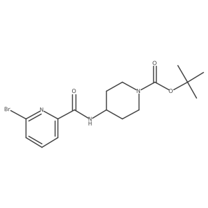 Tert-butyl 4-(6-bromopicolinamido)piperidine-1-carboxylate Structure