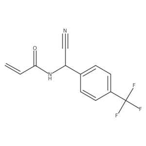 N-{cyano[4-(trifluoromethyl)phenyl]methyl}prop-2-enamide Structure
