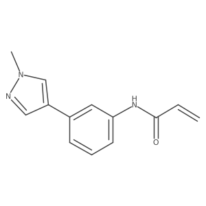 N-[3-(1-Methylpyrazol-4-yl)phenyl]prop-2-enamide Structure