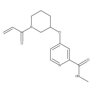 4-((1-Acryloylpiperidin-3-yl)oxy)-N-methylpicolinamide结构式