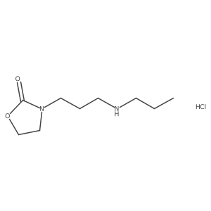 3-[3-(Propylamino)propyl]-1,3-oxazolidin-2-one;hydrochloride Structure