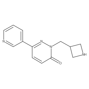 2-[(Azetidin-3-yl)methyl]-6-(pyridin-3-yl)-2,3-dihydropyridazin-3-one Structure