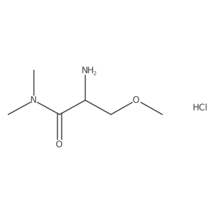 2-Amino-3-methoxy-N,N-dimethylpropanamide;hydrochloride结构式
