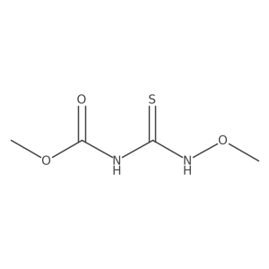 methyl N-(methoxycarbamothioyl)carbamate结构式