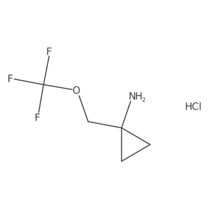 1-(Trifluoromethoxymethyl)cyclopropanamine hydrochloride Structure