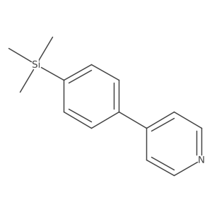 4-[4-(Trimethylsilyl)phenyl]pyridine Structure