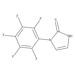 1,3-Dihydro-1-(2,3,4,5,6-pentafluorophenyl)-2H-imidazole-2-thione结构式