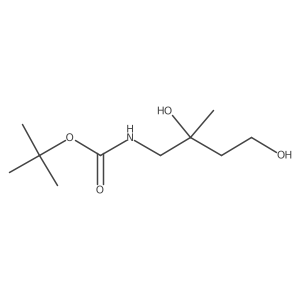 tert-butyl N-(2,4-dihydroxy-2-methylbutyl)carbamate Structure