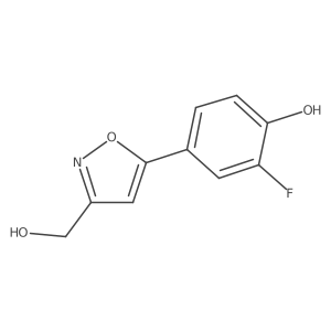 2-Fluoro-4-(3-(hydroxymethyl)isoxazol-5-yl)phenol结构式
