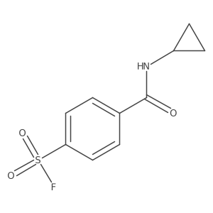 4-(Cyclopropylcarbamoyl)benzene-1-sulfonyl fluoride结构式