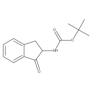 tert-butyl N-(1-oxo-2,3-dihydro-1H-inden-2-yl)carbamate Structure