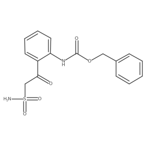 benzyl N-[2-(2-sulfamoylacetyl)phenyl]carbamate结构式